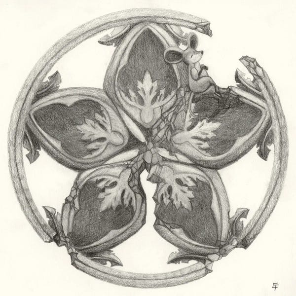 Mice: Sleeping Mouse by Might Fly Art & Illustration