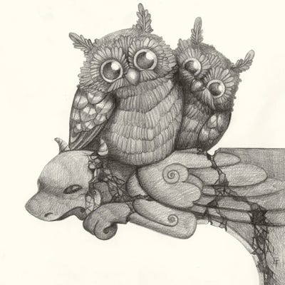 Peek A Boo by Might Fly Art & Illustration canvas print