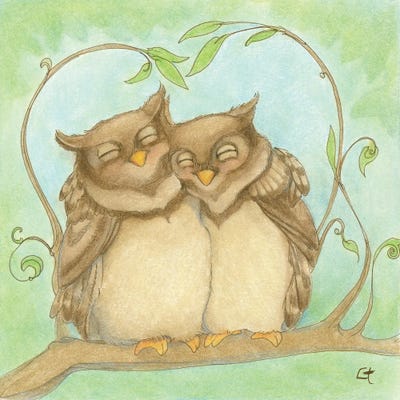 Owl Always Love You by Might Fly Art & Illustration canvas print