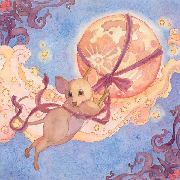 Mice: What If The Moon by Might Fly Art & Illustration
