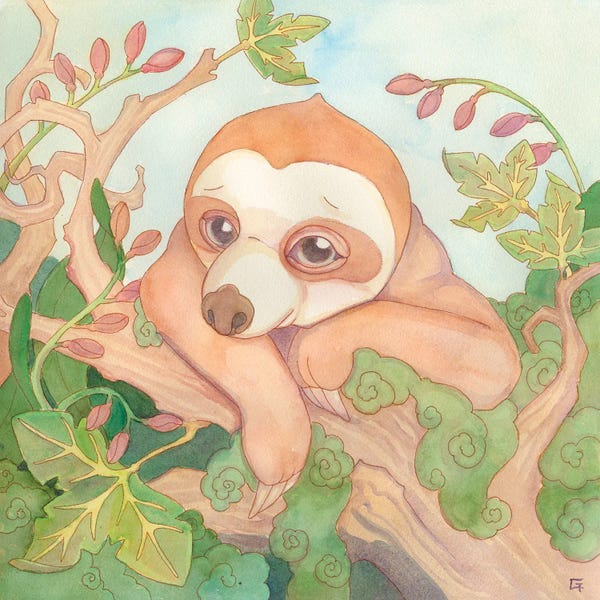 Sloths: Taking Time by Might Fly Art & Illustration