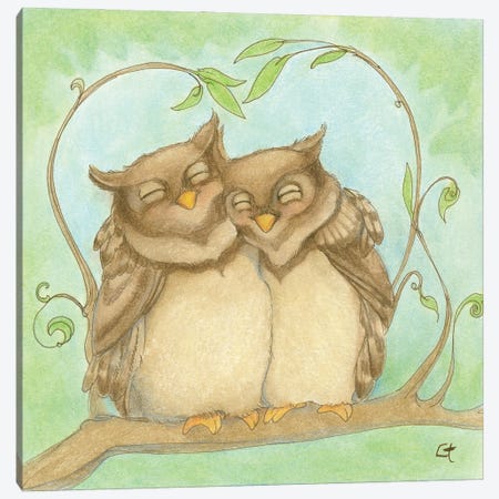Owl Always Love You Canvas Print #FAI15} by Might Fly Art & Illustration Canvas Print