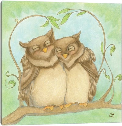 Owl Always Love You Canvas Art Print - Might Fly Art & Illustration