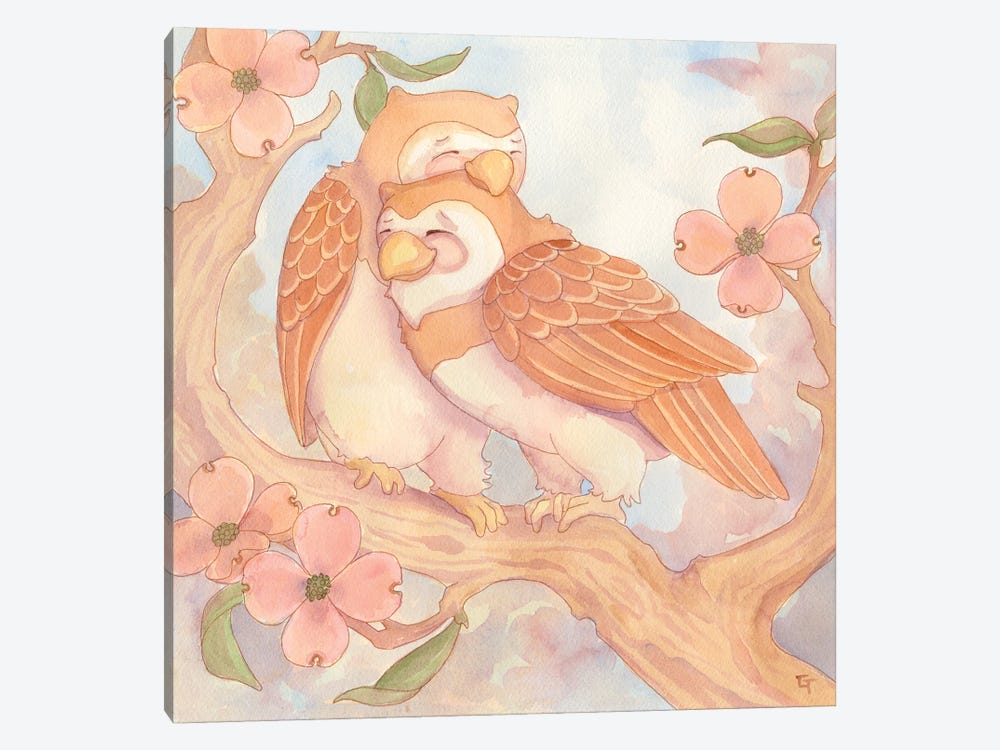 Love Is Owl You Need by Might Fly Art & Illustration 1-piece Canvas Wall Art