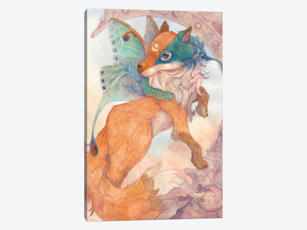 Fairie Fox by Might Fly Art & Illustration 1-piece Canvas Wall Art