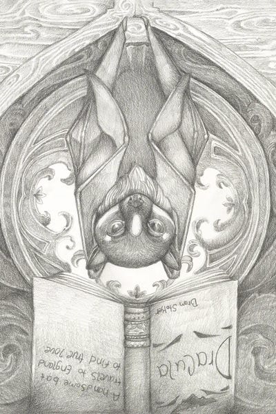 Fictional Characters: A Good Book by Might Fly Art & Illustration