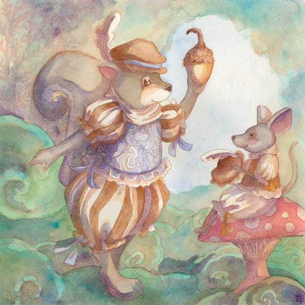 Canvas Print: An Acorn Of Infinite Jest by Might Fly Art & Illustration
