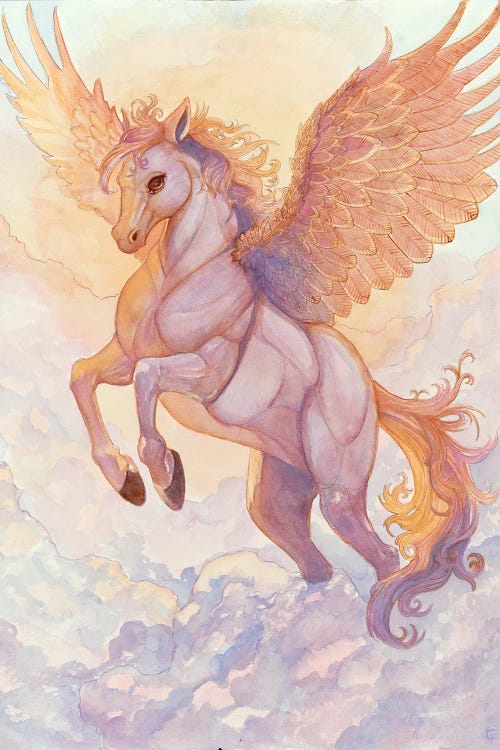 Pegasus by Might Fly Art & Illustration wall art