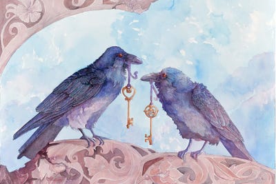 Two For Mirth by Might Fly Art & Illustration acrylic art print