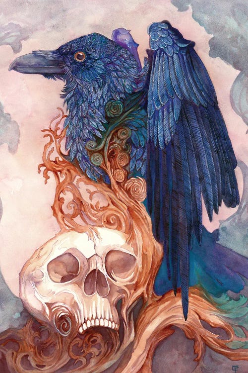 Memento Mori by Might Fly Art & Illustration canvas print