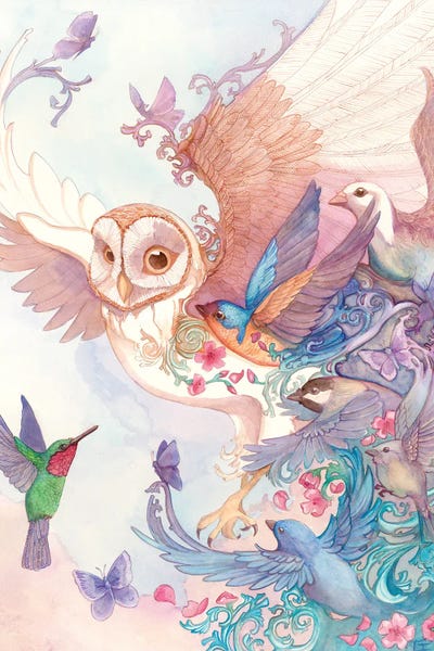 Doves & Pigeons: Spirit Of The Wind by Might Fly Art & Illustration