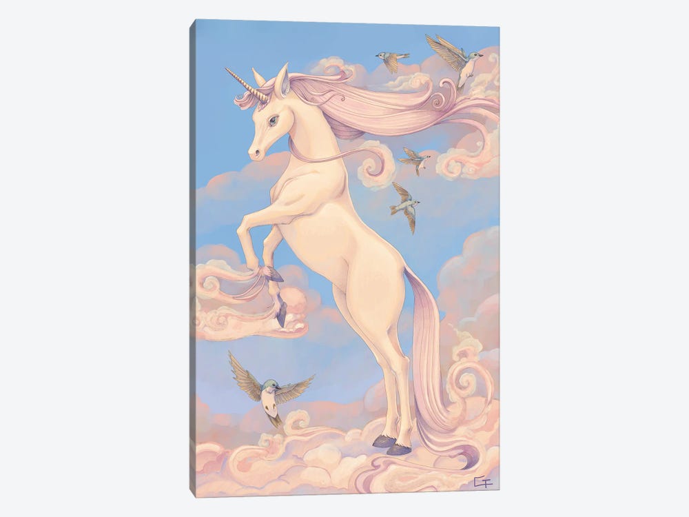 Unicorn by Might Fly Art & Illustration 1-piece Canvas Art