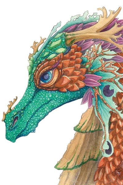 Dragons: Copper Scaled Dragon by Might Fly Art & Illustration