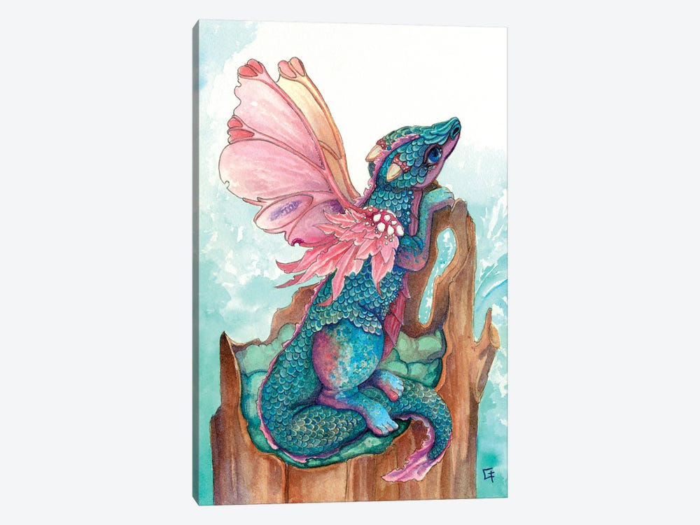 Fairy Dragon by Might Fly Art & Illustration 1-piece Canvas Art Print