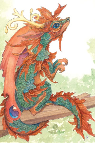 Dragons: Fallen Leaf Dragon by Might Fly Art & Illustration