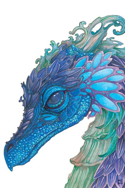Dragons: Wild Iris Dragon by Might Fly Art & Illustration