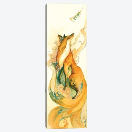 Kitsune Canvas Print #FAI43} by Might Fly Art & Illustration Canvas Print