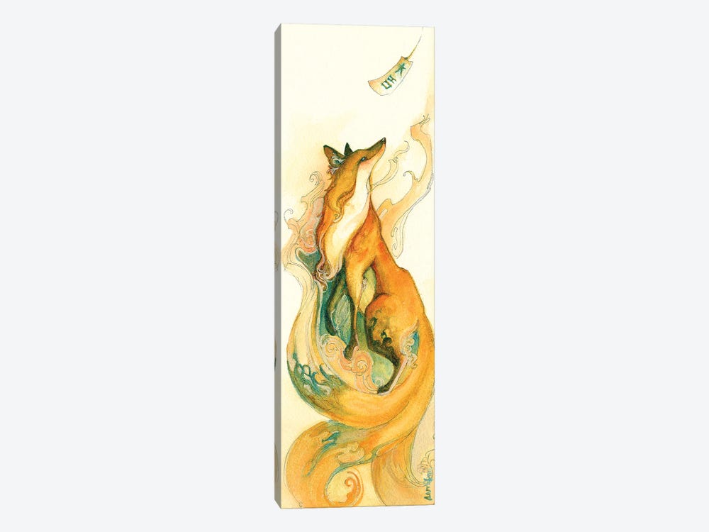 Kitsune by Might Fly Art & Illustration 1-piece Canvas Art Print