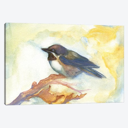 Chickadee In Fall Canvas Print #FAI47} by Might Fly Art & Illustration Canvas Art