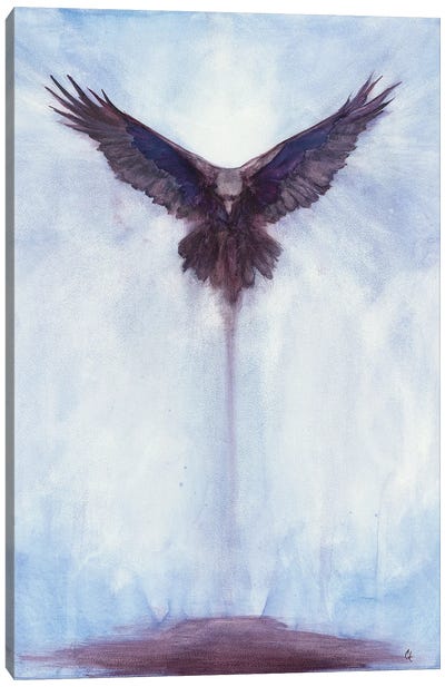 Downward Force Canvas Art Print - Might Fly Art & Illustration