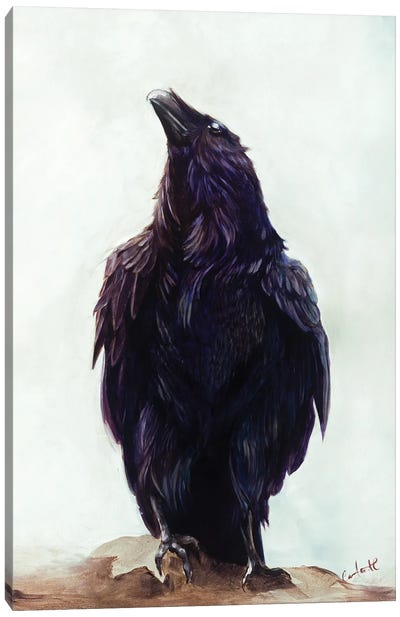Totem Canvas Art Print - Raven Art