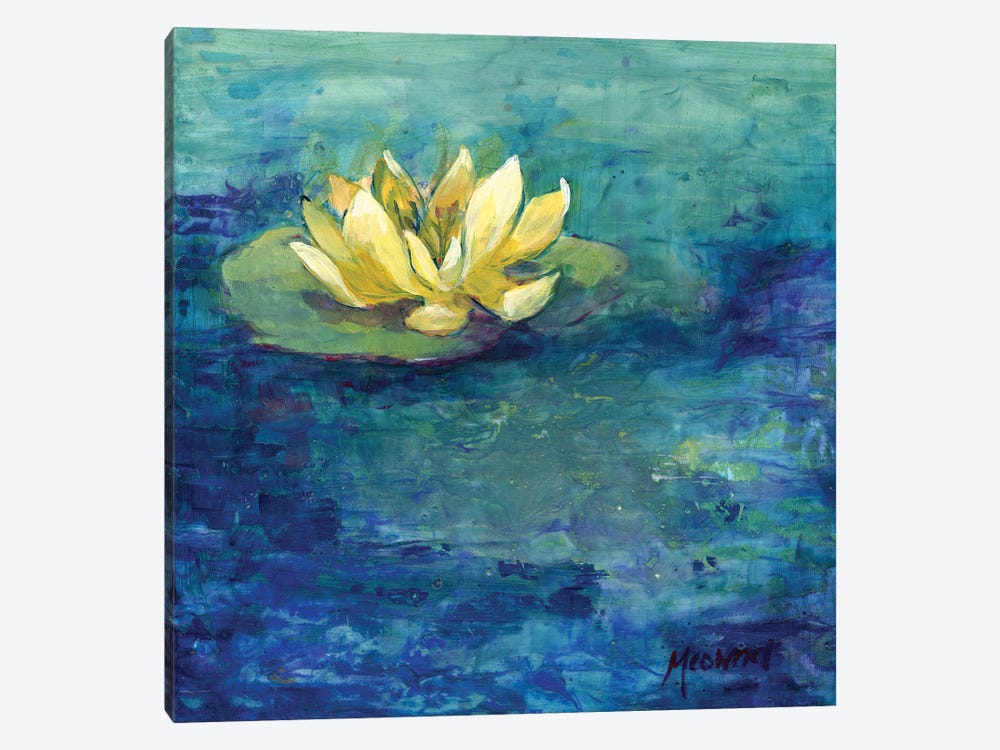 Yellow Water Lilly by Might Fly Art & Illustration 1-piece Canvas Artwork