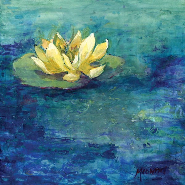 Water Lilies: Yellow Water Lilly by Might Fly Art & Illustration