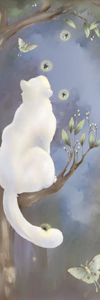 Cats: Fireflies by Might Fly Art & Illustration