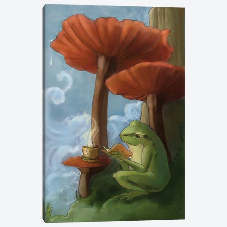 Oregon Tree Frog Canvas Print #FAI64} by Might Fly Art & Illustration Canvas Artwork
