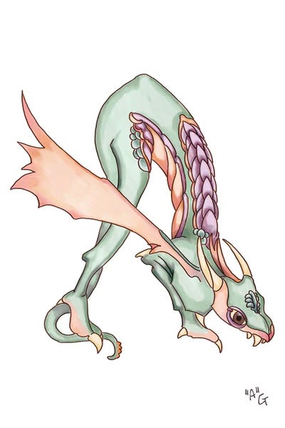 The Letter A: Monster Letter A by Might Fly Art & Illustration