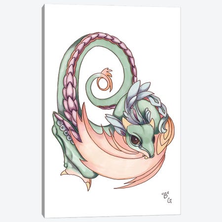 Monster Letter B Canvas Print #FAI73} by Might Fly Art & Illustration Canvas Wall Art