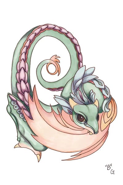 The Letter B: Monster Letter B by Might Fly Art & Illustration