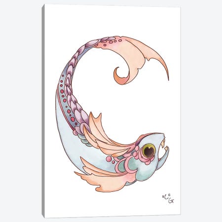 Monster Letter C Canvas Print #FAI74} by Might Fly Art & Illustration Canvas Print