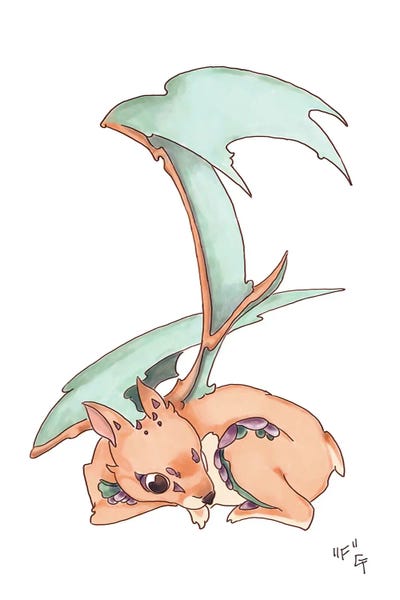 The Letter F: Monster Letter F by Might Fly Art & Illustration