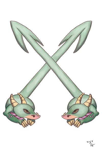 Kids Educational Art: Monster Letter X by Might Fly Art & Illustration