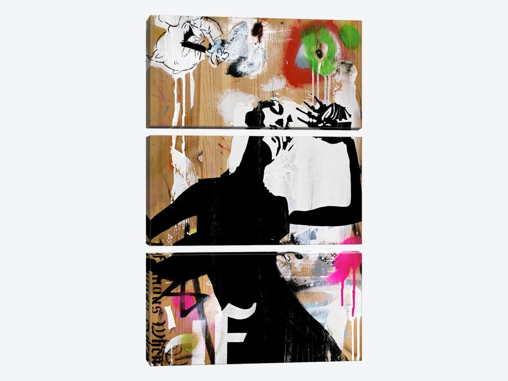 Hot New Decay by Famous When Dead 3-piece Canvas Print