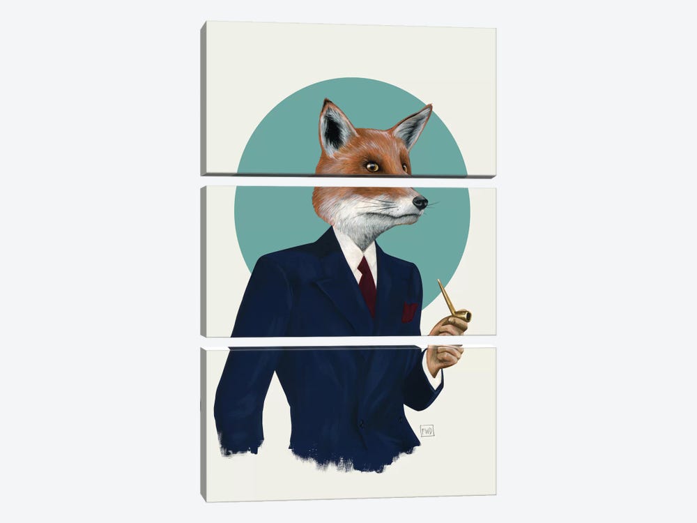 Mr. Fox by Famous When Dead 3-piece Canvas Print