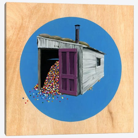 Shed II Canvas Print #FAM28} by Famous When Dead Art Print