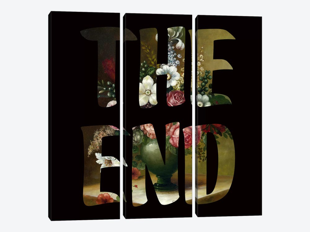 The END by Famous When Dead 3-piece Canvas Wall Art