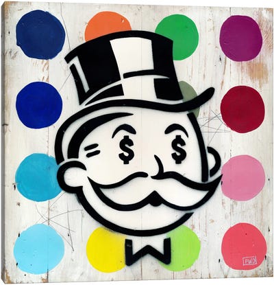 Another Day, Another Dollar II Canvas Art Print - Rich Uncle Pennybags