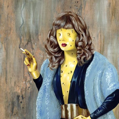 Cheese Lady by Famous When Dead art print