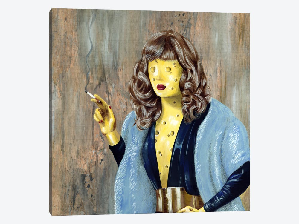 Cheese Lady by Famous When Dead 1-piece Canvas Wall Art