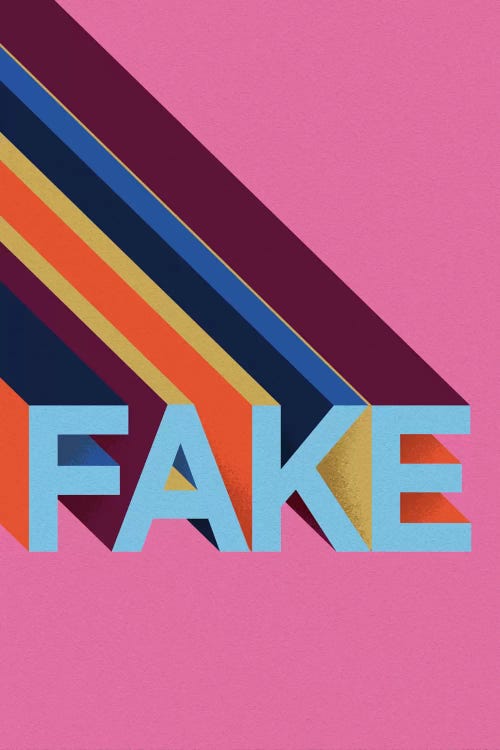 FAKE by Famous When Dead wall art