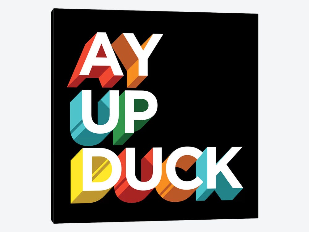Ay Up Duck by Famous When Dead 1-piece Canvas Artwork