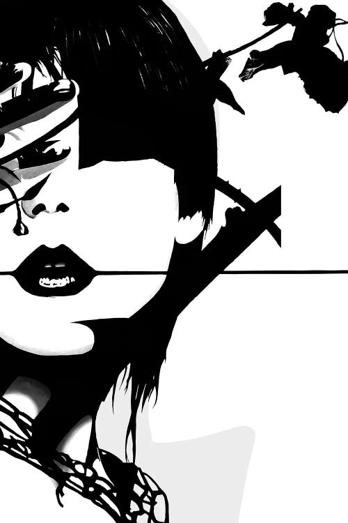Punk Face Girl by Famous When Dead wall art