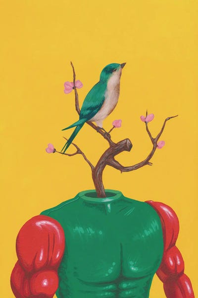 Tweety McTweet Face by Famous When Dead canvas print