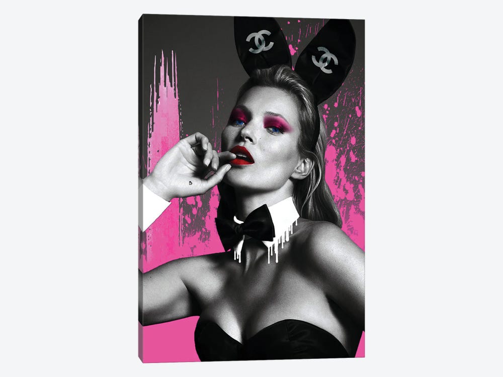 Kate Moss Chanel by Frank Amoruso 1-piece Canvas Print