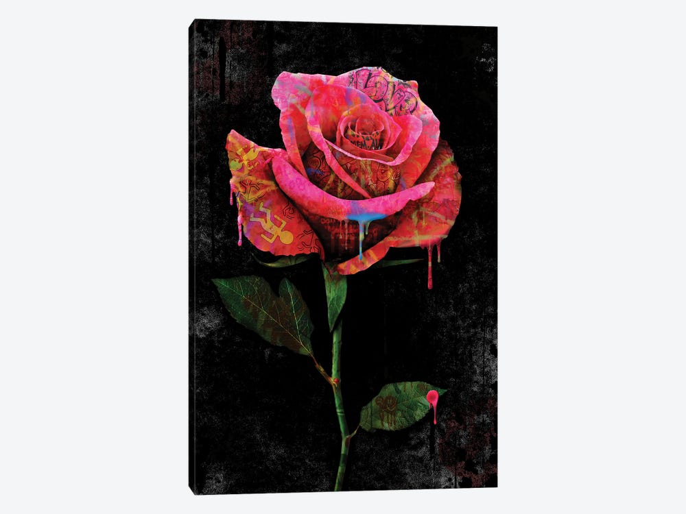Rose by Frank Amoruso 1-piece Canvas Artwork