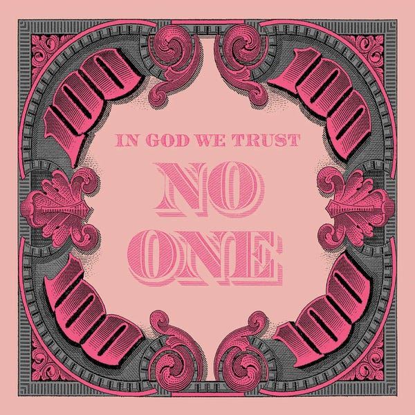 Money: 100 Square Pink Grey by Frank Amoruso