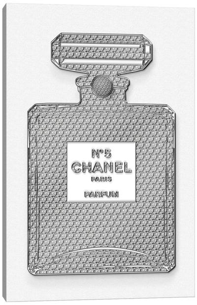 Chanel Bottle Canvas Art Print - Perfume Bottle Art